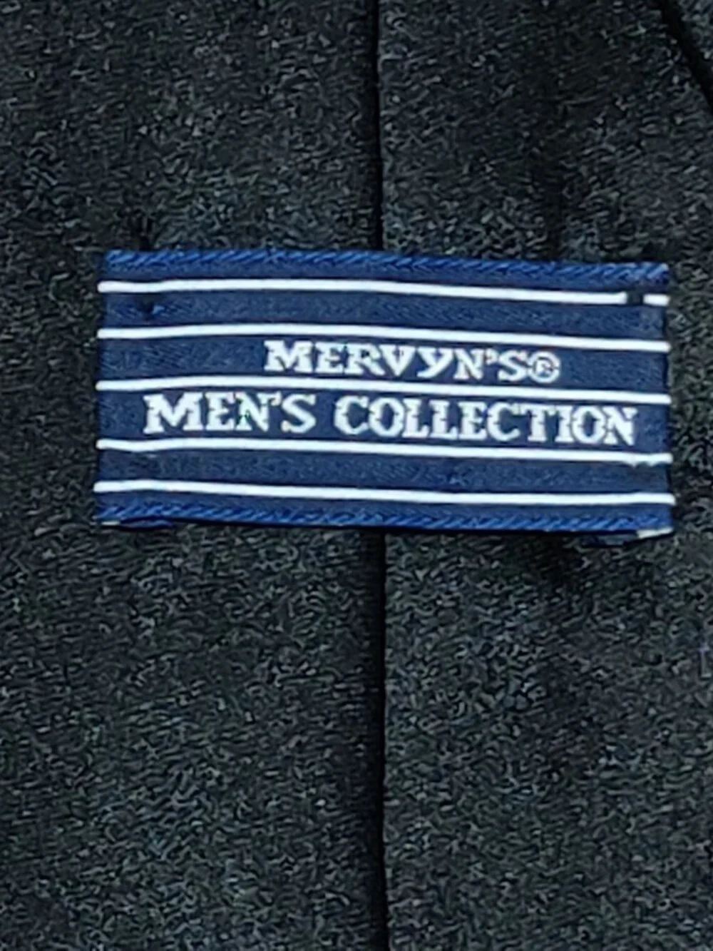 Mervyns Tie Black Tonal Dot Formal Wedding Vintage Classic Necktie Special Event